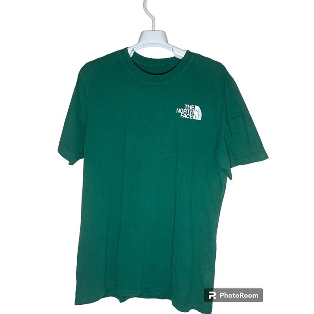 The North Face Green T-Shirt Never Stop Exploring Short Sleeves Mens Size M USED